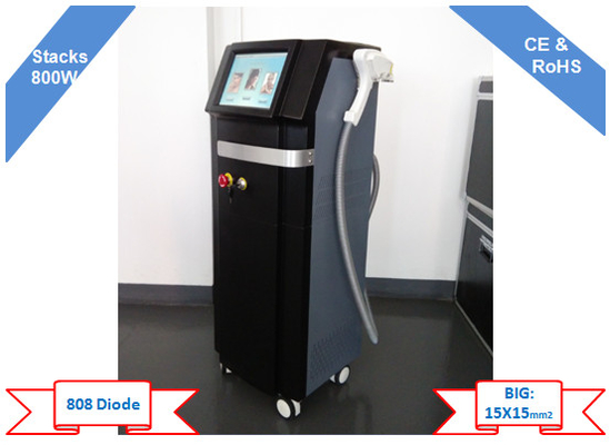 Máy triệt lông Diode Laser 808nm dọc với mật độ năng lượng có thể điều chỉnh