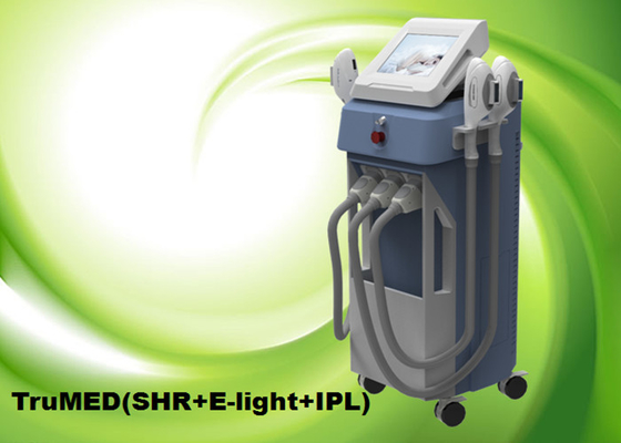 IPL SHR Máy tẩy lông Dọc 3Handles E-ánh sáng TruMED (SHR + IPL + Nd: Yag)